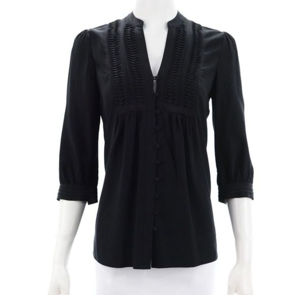 JOIE BLACK SILK BLOUSE SIZE X-SMALL - Picture 1 of 5